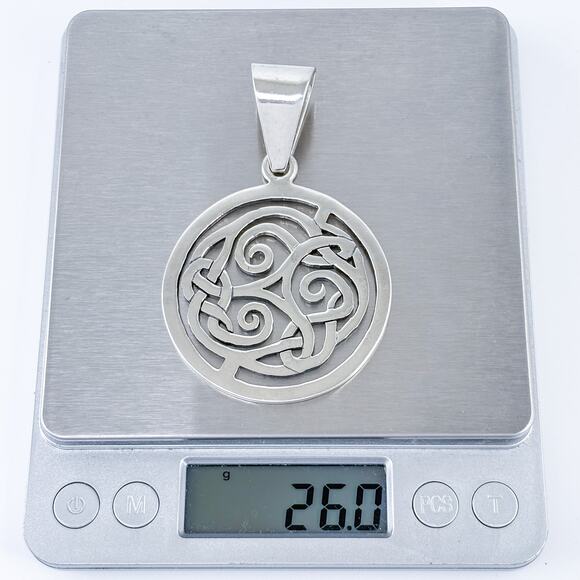 Sterling Silver Silpada Celtic Knot Pendant | Large Round Celtic Knot | Vintage - Picture 7 of 7